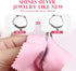 SEVENWELL 50pcs Jewelry Cleaning Cloth Pink Polishing Cloth for Sterling Silver Gold Platinum Small Silver Polish 8x8cm...