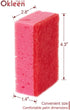 Pink Multi Use Scrub Sponges. Made in Europe. 9 Pack, 4.3x2.8x1.4 inches. Odorless Heavy Duty & Non Scratch Fiber. Durable and Delicate Scrubber f...