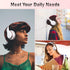Bluetooth Headphones Over Ear, 6S Foldable Wireless Headphones with 6 EQ Modes, 40 Hours Playtime HiFi Stereo Headset with Mic, Soft Ear Pads, TF/...
