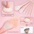 MSQ Make Up Brushes 8Pcs Makeup Brush Set Foundation Brush Blending Brush Eyeshadow Brushes Eye Brushes Set with Bag (Pink)...