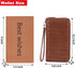 YZAOLL Women's Zip-Around Wristlet Wallet with RFID-Blocking Proteceion Large Capacity PU Leather Cards Holder with Checkbook Passport Slots,Brown...