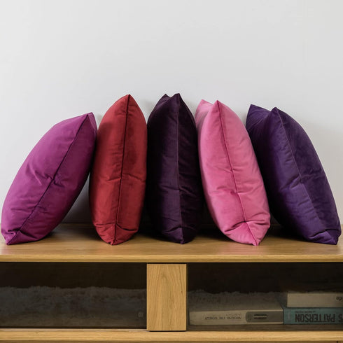 JUSPURBET Decorative Pillow Covers Set of 2 Velvet 26x26 Throw Pillow Covers for Couch Sofa Bed Soft Cushion Covers Cases with Hidden Zipper for L...