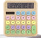 Calculators Desktop, Beige Mechanical Calculator, Cute Calculator 12 Digit Desk Basic Calculator Large Display, Dual Power Solar Battery, Office H...