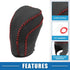 Gear Shifting Knob Cover Automatic Transmission Lever Trim for Toyota Camry 2018-2023 Corolla Hatchback 2019-2023 PU Leather Black Red...