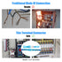 Glarks 100pcs 16-14 Gauge Fully Insulated Female/Male Spade Nylon Heat Shrink Waterproof Quick Disconnect Electrical Insulated Crimp Terminals Con...