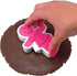 Tovolo Gingerbread Girls Templates Reverse, Dishwasher Safe, Set of 6 Cookie Stamps with Cutter...