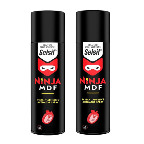SELSIL CA Glue Activator Spray (2 x 6.76 fl oz) - Cyanoacrylate Glue Activator, Professional Fast Clear Adhesive Accelerators for Woodworking, Met...