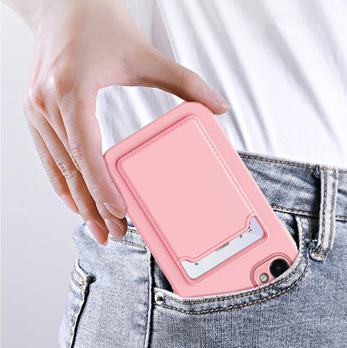for OnePlus Nord N200 5G Case, N200 Phone Case with Minimalist Credit Card Holder Slot TPU Soft TPU Silicone Scratch-Resistant Card Slot Wallet Ca...