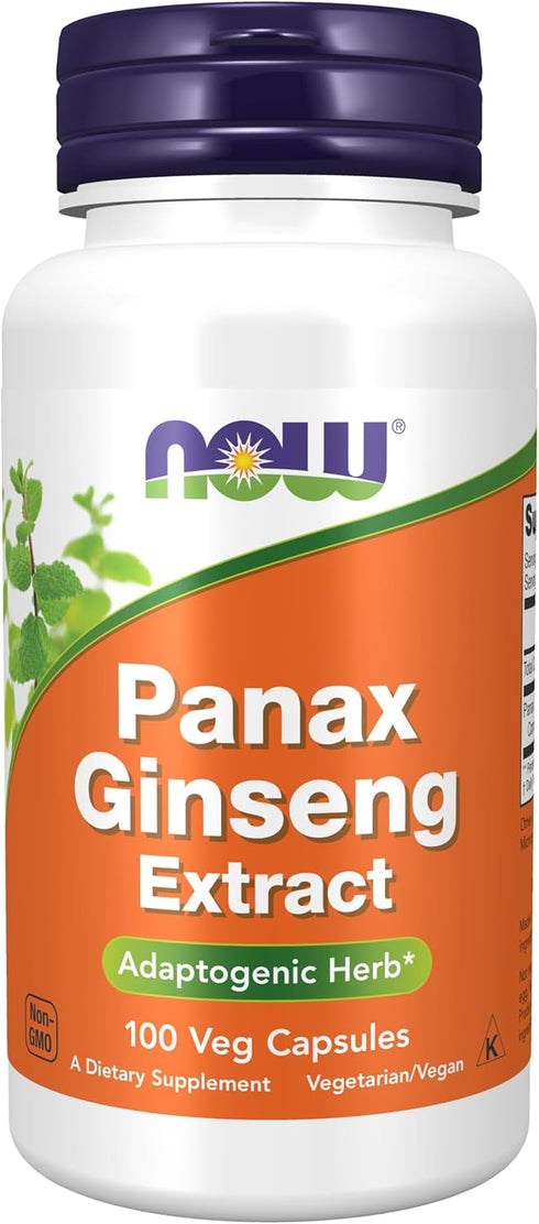 NOW Supplements, Panax Ginseng (Root) 500 mg, Adaptogenic Herb*, 100 Veg Capsules...