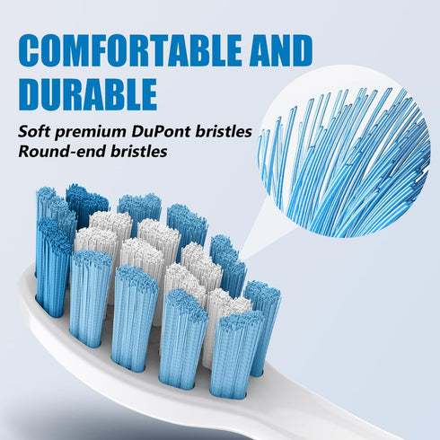 Replacement Toothbrush Heads Compatible with Philips Sonicare Replacement Heads, Sonicare Replacement Brush Head and More Snap-on Handles, 8 Pack...