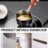 Saucepan with Pour Spouts Stainless Steel Handheld Oil Pan Sauce Pans Small Nonstick Milk Pot Kitchen Tool Sauce Pans for Milk Butter Sauce?250ml?...
