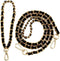 Model Worker 47" Leather Iron CrossBody Chain Strap With 8" Leather Iron Chain Wrist Strap - Handbag Chains Purse Straps...