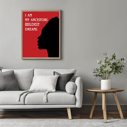 Posterizer 1 pcs-Ethnic African American Women-Positive Quote-Afro-American Art Collection-Inspirational Women's Art-Gifts for Women-Living Room B...