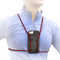Red - Retractable Cell Phone Holder - Mobile Phone Chest Mount - Universal Cell Phone Accessory - Smart Phone Harness - Body Lanyard...