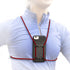 Red - Retractable Cell Phone Holder - Mobile Phone Chest Mount - Universal Cell Phone Accessory - Smart Phone Harness - Body Lanyard...