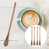 Operitacx 4 Pcs Wooden Spoons, Long Handle Wooden Mixing Spoons Bulk, Long Spoon Tea Spoons For Honey Spoon Mixing Stirring Eating Cooking...