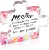 Gift for Mom from Daughter - Birthday Gifts for Mom of Engraved Acrylic Block Puzzle Piece from Daughter, Son...