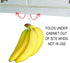 Gadjit Banana Hook (2 Pack) Hanger - Under Cabinet Hook to Hang Bananas. Folds Up Out of Sight When Not in Use. Mounting Adhesive Included. Preven...