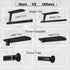 Upgraded Calegency Paper Towel Holder Under Cabinet, Wall Mounted Paper Towel Dispenser, Matte Black SUS304 Self-Adhesive and Drilling Optional La...
