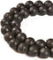 36pcs 10mm Natural Black Volcanic Lava Gemstone Round Spacer Loose Stone Beads for Jewelry Making 15.5" 1 Strand (Black Volcanic Lava, 10mm 36Bead...