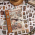 Vintage Washi Stickers Book, 24 Sheets Die-Cut Sticker Book with Meaningful Time Theme for Phone Scrapbook Junk Journal Collage DIY Crafts...