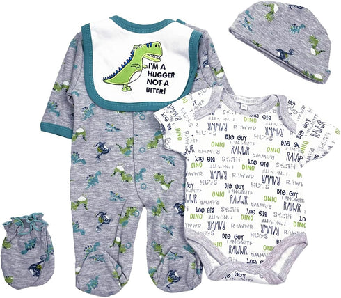 Reborn Baby Doll Clothes Boy 22 inch Accesories Outfits 5 Piece Set for 20-22 inch Reborns Doll Newborn Baby Boy Doll Clothing...
