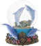 Elanze Designs Coral Reef Dolphin Pod 100MM Sturdy Wind Up Musical Glitter Water Snow Globe Tabletop Dresser Nightstand Figurine Decoration Plays ...