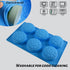 Actvty Round Sunflower Soap Molds, 2 Pack 6 Cavity Cylinder Daisy Flower Silicone Molds for Making Hot Chocolate Bomb, Cake, Jelly, Soap, Lotion B...