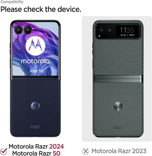 Miimall for Motorola Razr 2024 Case, Moto Razr 2024 Case with Ultra Thin Slim Matte Hard PC Anti-Slip Light-Weight Shock-Proof Anti-Fingerprint Fu...