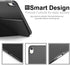 KHOMO Horizontal and Vertical Display Stand Capable Cover for iPad Pro 12.9 Inch Case 3rd Generation (Released 2018) - Dual Origami Series - Black...