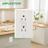 15Amp GFCI Outlet,1pack,125V 60Hz,Tamper-Resistant GFI Receptacle with LED Indicator,Meet UL2018,Ground Fault Protection Outlet for Bedroom,Parlor...