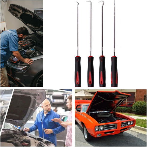 (lengthened type) 4-piece set, oil seal hook, pull out The hook, oil seal screwdriver? pull out The hook and remove? for automotive, electronics, ...