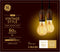 GE Lighting Vintage Style LED Light Bulbs, 6 Watts (60 Watt Equivalent) Warm Candle Light, Amber Glass, Medium Base, Dimmable (2 Pack)...