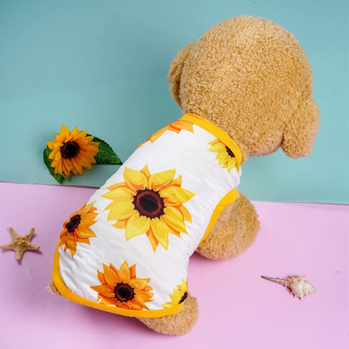 5 Pieces Dog Shirts Pet Printed Puppy Clothes Soft Dog Sweatshirt Pullover Dog T Shirts Summer Puppy Clothes Dog Outfits for Small Medium Dogs and...