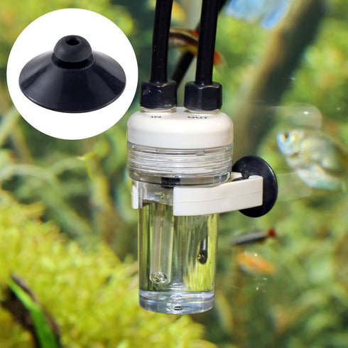 OIIKI 15PCS Fish Tank Suction Cup Clips, Black Aquarium Suction Cup Camp Clips for Fish Tank Attachments for Tank Pump, Overhead Line Tube, Fish T...