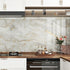 Gold Marble Contact Paper for Countertops Shiny White Marble Peel and Stick Wallpaper for Bathroom Waterproof Contact Paper Marble Countertop Viny...