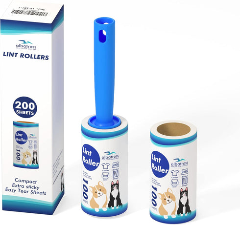 Lint Rollers for Pet Hair Extra Sticky, 200 Sheets Lint Rollers for Pet Hair Removal, Dog and Cat Lint Remover for Clothes, Furniture, Carpet...