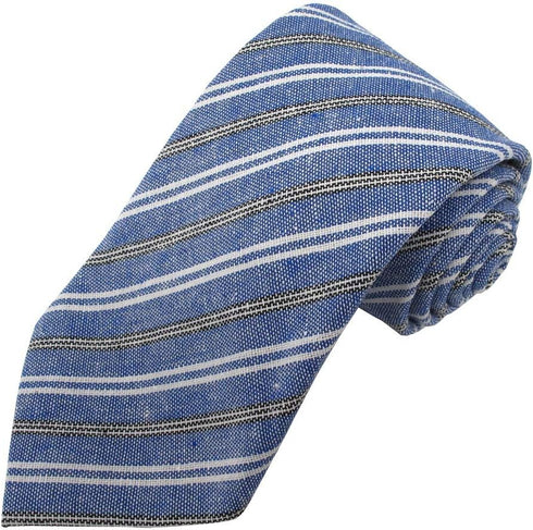 Jacob Alexander Men's Ellison Variegated Diagonal Stripe Regular Length Neck Tie...