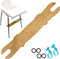 Footrest for Baby Highchair,Adjustable Non-Slip Natural Bamboo Wooden HighChair Footrest,High Chair Foot Rest Compatible with IKEA Antilop High Ch...