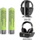 2-Pack Rechargeable Batteries Replacement for ADH300J/DB100 Wireless Headphones for TV (750mAh) (AAA)...