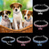 Dogs Kingdom Amazing 3 Rows Rhinestones Necklace Pet Cat Dog Collar Bling Rhinestone Bone Jewelry Party Wedding Accessories,Dark Blue,M:10-12" Nec...