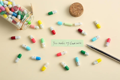 101PCS Cute Capsule Message Love Letters Plastic Capsule Love Letters in Wish Bottle,Lover Gift for Anniversary,Valentines,and Long Distance Relat...