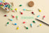 101PCS Cute Capsule Message Love Letters Plastic Capsule Love Letters in Wish Bottle,Lover Gift for Anniversary,Valentines,and Long Distance Relat...