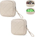 Sanitary Pad Storage Bag, Leather Period Bags for Teen Girls, Portable Tampon Menstrual Cup Pouch Nursing Pad Holder Purse, Sanitary Pouch for Fem...