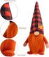 3 Pcs Fall Decoration Harvest Thanksgiving Decorations Gnomes Plush Elf Dwarf Doll Figurine with Pumpkin Autumn Maple Leaves...