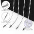 Molain Stainless Steel Ball Chain, Silver Ball Chain with Matching Connectors Chains Jewelry Making Supplies DIY for Dog Tag Necklace Earring Brac...