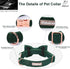 Green Dog Collars for Small Dog,Cute Corduroy Dog Collar with Bow Tie Safety Metal Buckle Adjustable Puppy Collars for Small Medium Large Boy&Girl...