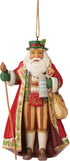 Enesco Jim Shore Heartwood Creek German Santa Hanging Ornament, 4.75 Inch, Multicolor...
