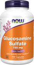 NOW Supplements, Glucosamine Sulfate 750 mg, with UL Dietary Supplement Certification, 240 Veg Capsules...