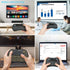 Mini Wireless Keyboard with Touchpad Mouse, 2.4GHz Portable Handheld Keyboard with QWERTY Keypad,RGB Backlit,Rechargeable Battery for Android TV B...